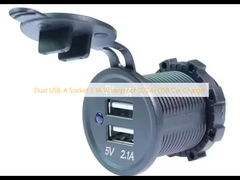 Podwójny gniazdo USB-A 3.1A wodoodporny 12/24v ładowarka samochodowa USB